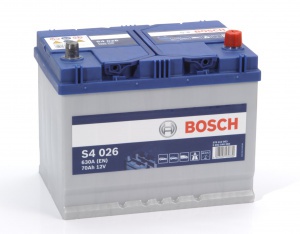Аккумулятор автомобильный Bosch S4 Asia Silver 70 JR