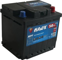 Аккумулятор автомобильный HAWK 50 R  Аккумулятор автомобильный HAWK 50 R