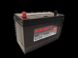 Аккумулятор автомобильный KRAFT 105 L  Аккумулятор автомобильный KRAFT 105 L