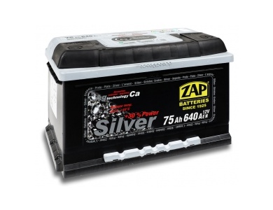 Аккумулятор автомобильный 75 Ah-575 25 ZAP SILVER /о.п./
