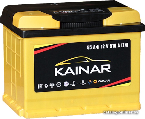 Аккумулятор автомобильный Kainar 55 R+