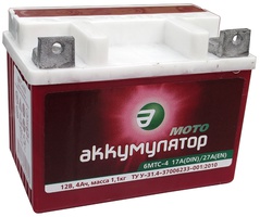 Аккумулятор для мотоциклов 6МТC-4 4Ah  Аккумулятор для мотоциклов 6МТC-4 4Ah