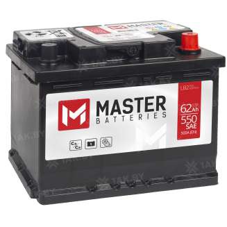 Аккумулятор автомобильный 62 MASTER BATTERIES