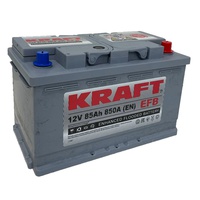 Аккумулятор автомобильный KRAFT EFB 85 R  Аккумулятор автомобильный KRAFT EFB 85 R