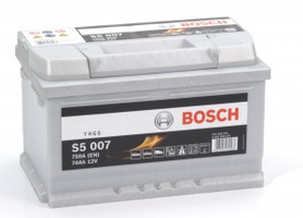 Аккумулятор автомобильный Bosch S5 Silver Plus 74 R  Аккумулятор автомобильный Bosch S5 Silver Plus 74 R