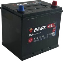 Аккумулятор автомобильный HAWK EFB Asia 65 JR  Аккумулятор автомобильный HAWK EFB Asia 65 JR
