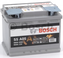 Аккумулятор автомобильный Bosch S5 60 R AGM  Аккумулятор автомобильный Bosch S5 60 R AGM