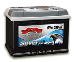 Аккумулятор автомобильный Sznajder Silver Premium [magic eye] 80 R 
