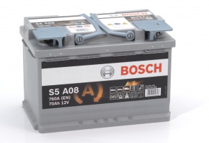 Аккумулятор автомобильный Bosch S5 70 R AGM