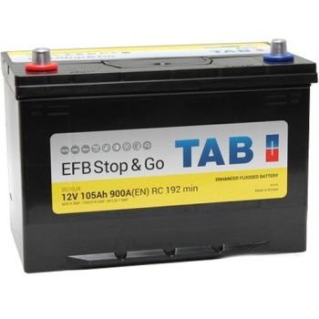 Аккумулятор автомобильный Tab Stop&Go Asia EFB 105 JL