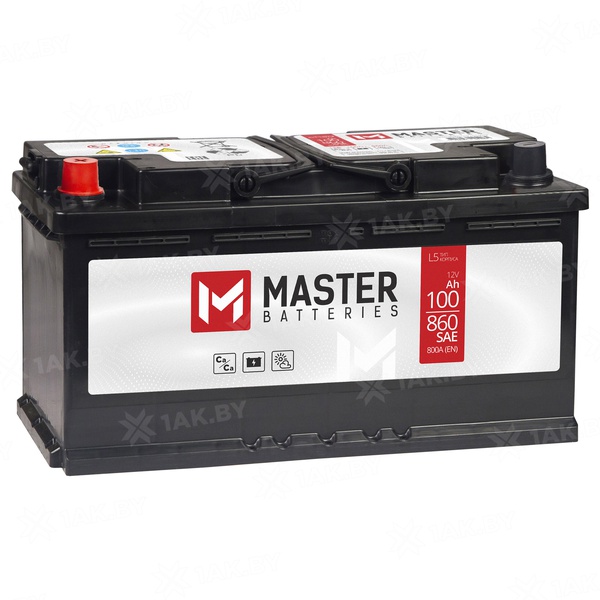 Аккумулятор автомобильный 100 MASTER BATTERIES L