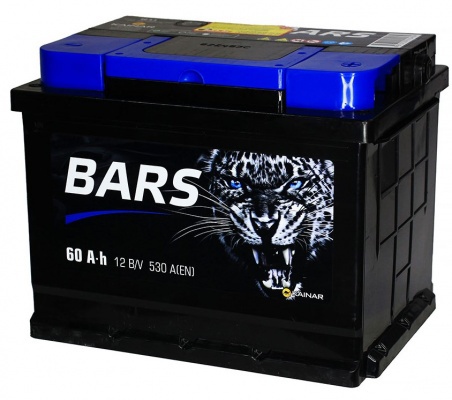 Аккумулятор автомобильный BARS 60 R 