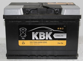 Аккумулятор автомобильный KBK 75 R new  Аккумулятор автомобильный KBK 75 R new
