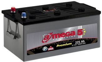 Грузовой аккумулятор A-mega Premium 225 