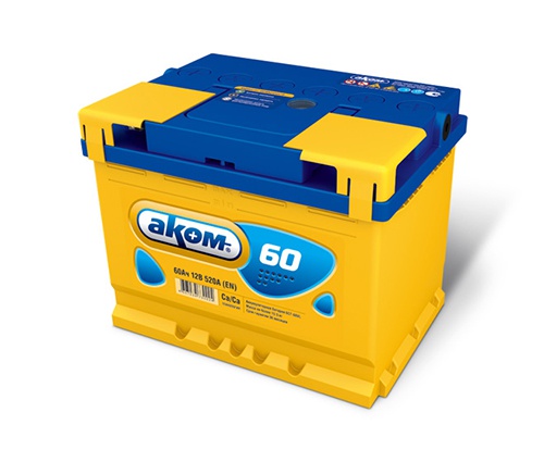 Аккумулятор автомобильный АКОМ 6СТ-60 Евро