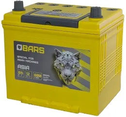 Аккумулятор автомобильный BARS Asia 65 JR с бортом