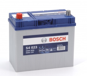 Аккумулятор автомобильный Bosch S4 Asia Silver 45 JL