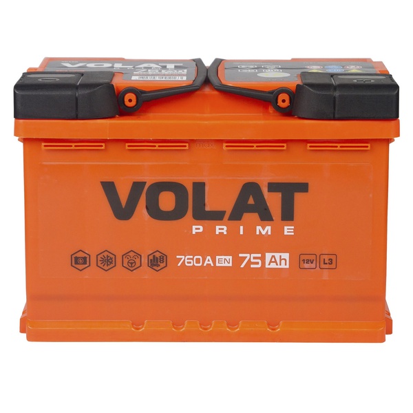 Аккумулятор автомобильный 75 VOLAT Prime L