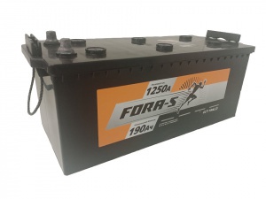 Грузовой аккумулятор FORA-S 190 рус -/+ клемма конус с бортом