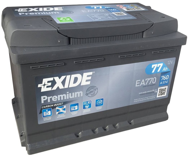 Аккумулятор автомобильный Exide Premium 77 R