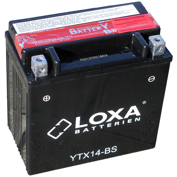 Аккумулятор для мотоциклов LOXA YTX 14-BS 12Ah