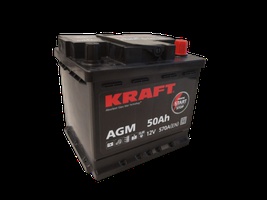 Аккумулятор автомобильный KRAFT AGM 50 R  Аккумулятор автомобильный KRAFT AGM 50 R