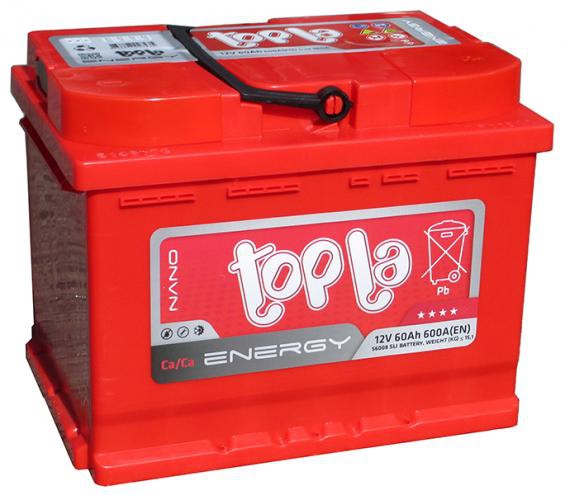 Аккумулятор автомобильный 60  TOPLA Energy R+