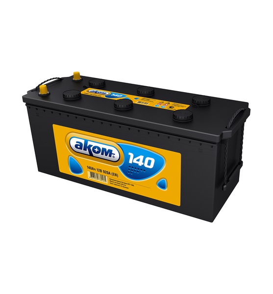 Грузовой аккумулятор АКОМ 6СТ-140 Евро