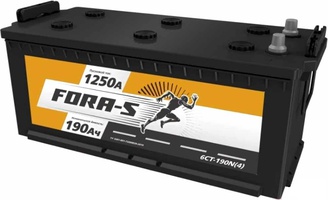 Аккумулятор автомобильный FORA-S 190 евро +/- клемма конус  Аккумулятор автомобильный FORA-S 190 евро +/- клемма конус