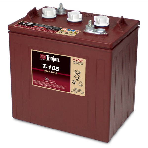 Лодочный аккумулятор Trojan T-105 6V 225Ah