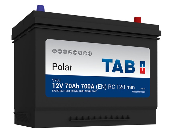 Аккумулятор автомобильный TAB Polar S Asia 70 JR