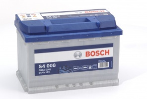 Аккумулятор автомобильный Bosch S4 Silver 74 R  Аккумулятор автомобильный Bosch S4 Silver 74 R