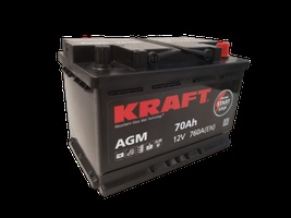 Аккумулятор автомобильный KRAFT AGM 70 R  Аккумулятор автомобильный KRAFT AGM 70 R
