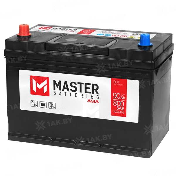 Аккумулятор автомобильный 90 MASTER BATTERIES ASIA L+