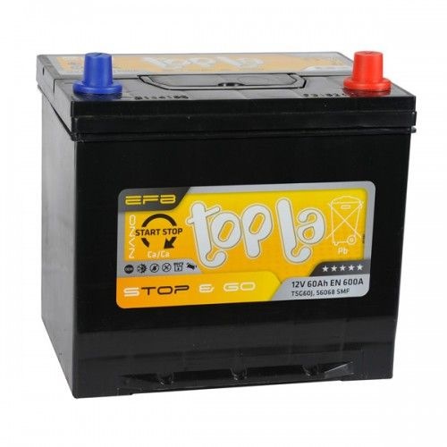 Аккумулятор автомобильный 60 Topla EFB STOP&GO Asia