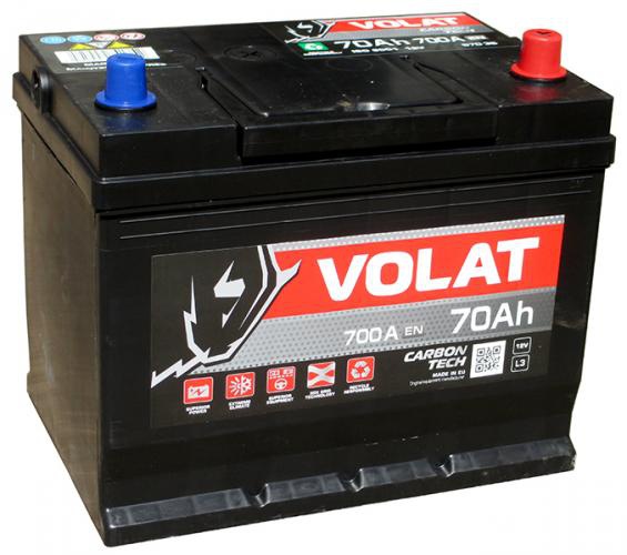 Аккумулятор автомобильный 70Ah VOLAT  JAPAN