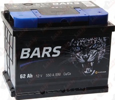 Аккумулятор автомобильный BARS 62 R  Аккумулятор автомобильный BARS 62 R
