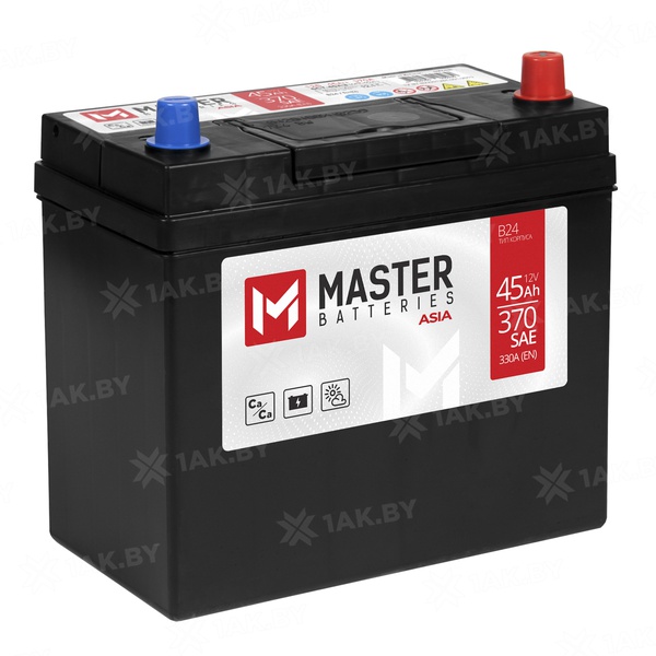 Аккумулятор автомобильный 45 MASTER BATTERIES ASIA R+