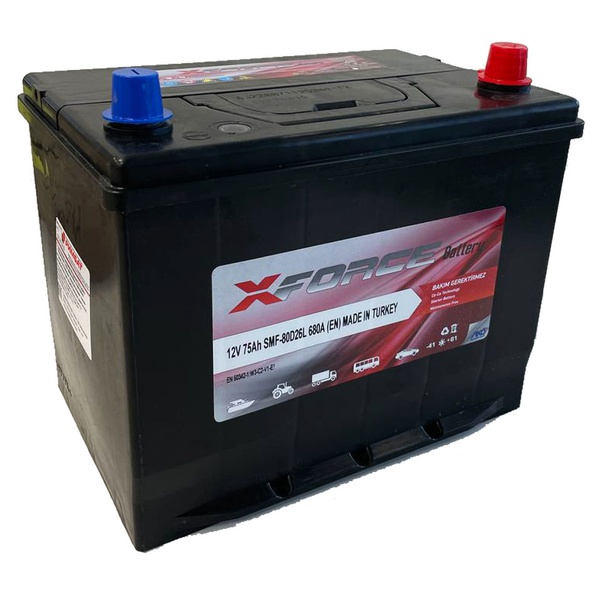 Аккумулятор автомобильный XFORCE Asia 75 JR