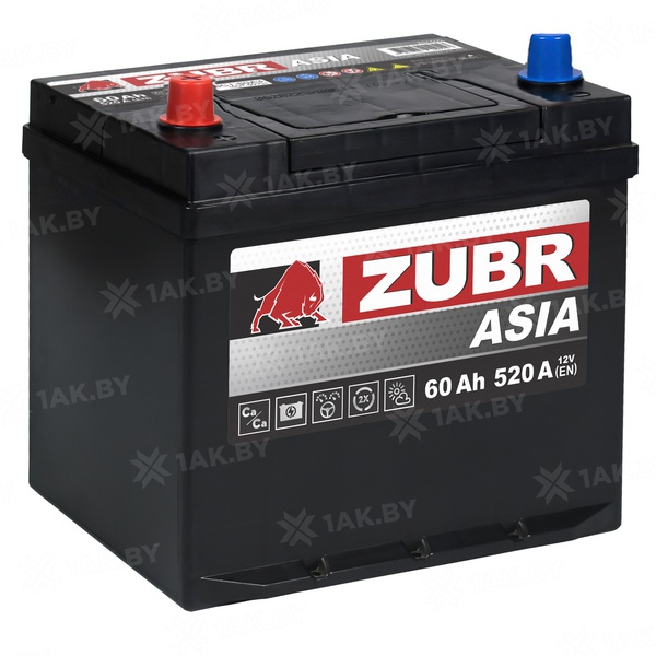 Аккумулятор автомобильный 60 ZUBR ULTRA ASIA L+