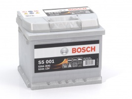 Аккумулятор автомобильный Bosch S5 Sillver Plus 52 R  Аккумулятор автомобильный Bosch S5 Sillver Plus 52 R