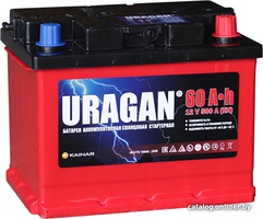 Аккумулятор автомобильный URAGAN 60 L+  Аккумулятор автомобильный URAGAN 60 L+