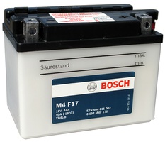 Аккумулятор для мотоциклов Bosch YB4L-B 4Ah  Аккумулятор для мотоциклов Bosch YB4L-B 4Ah