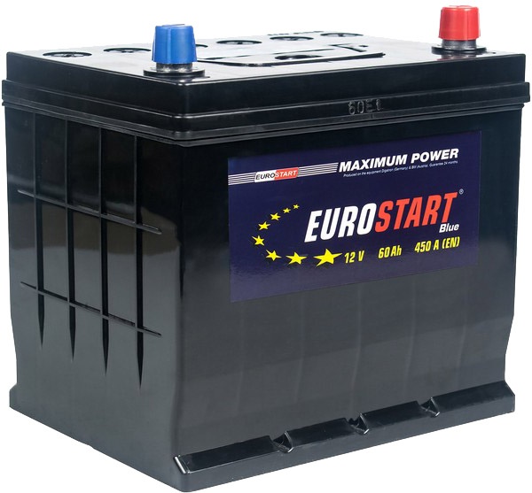 Аккумулятор автомобильный 60 Аh Eurostart Blue Asia