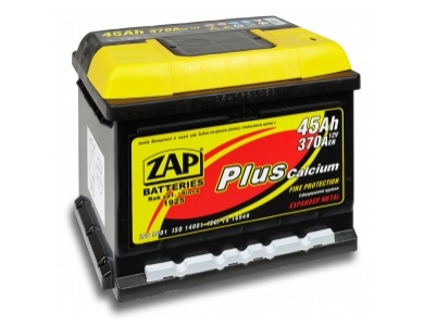Аккумулятор автомобильный 45 Ah  ZAP PLUS JAPAN L
