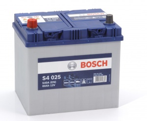 Аккумулятор автомобильный Bosch S4 Asia Silver 60 JL