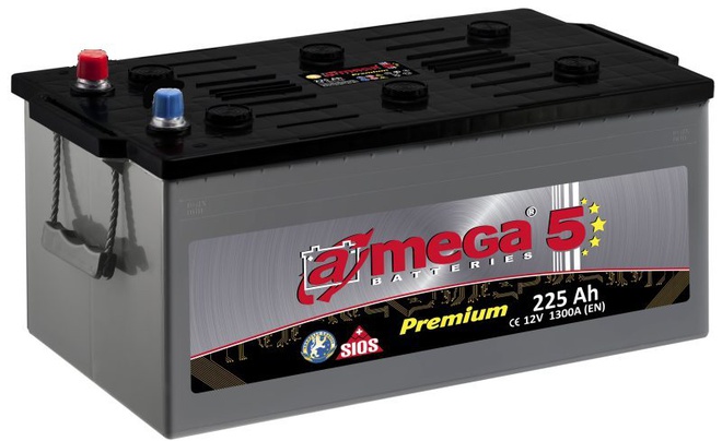 Грузовой аккумулятор A-mega Premium 225 