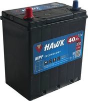 Аккумулятор автомобильный HAWK Asia 40 JL  Аккумулятор автомобильный HAWK Asia 40 JL
