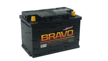 Аккумулятор автомобильный BRAVO  6СТ-74 рус Аккумулятор автомобильный BRAVO  6СТ-74 рус