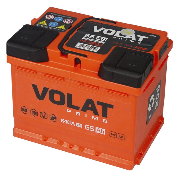 Аккумулятор автомобильный 65 VOLAT Prime L
